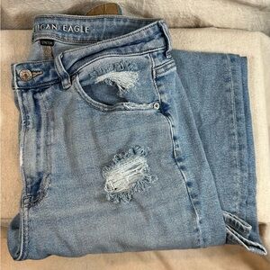 American Eagle Light Wash Distressed Jeans